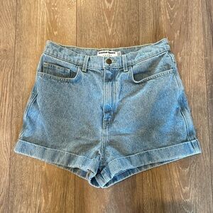 American apparel denim shorts!